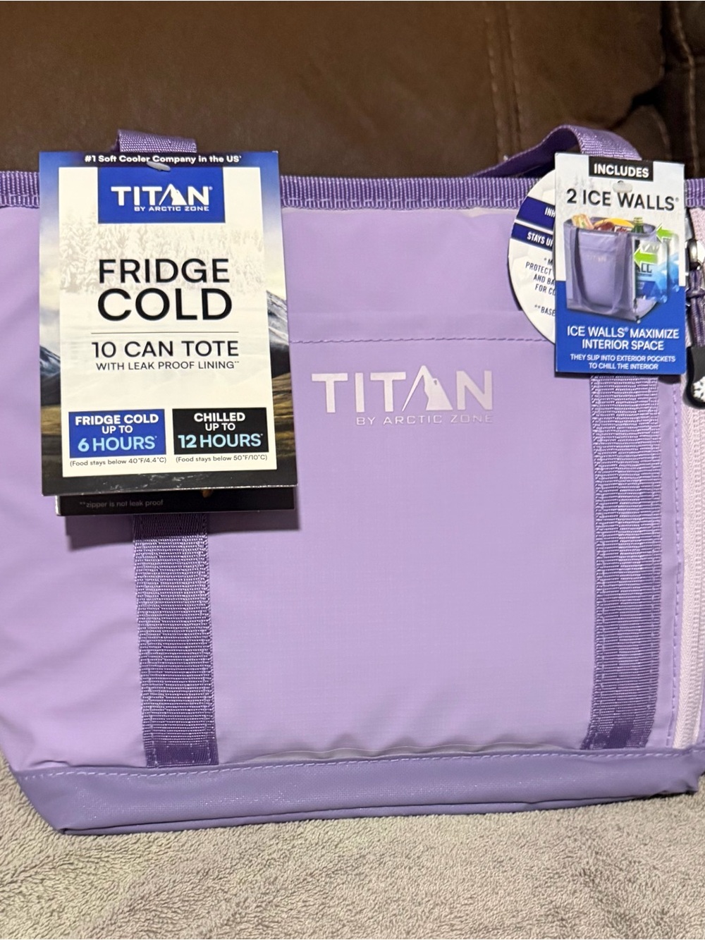 Titan 10-Can Insulated Tote in Lavender
